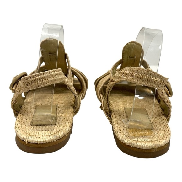 Farm Rio Raffia Zigzag Fisherman Slingback Sandals Women’s 39.5 - Picture 9 of 15
